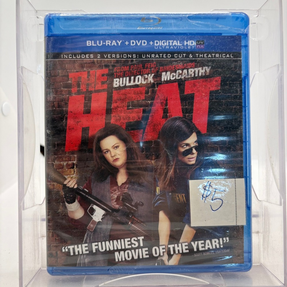 The Heat Blu-ray DVD Digital HD Sandra Bullock Melissa McCarthy Action Comedy